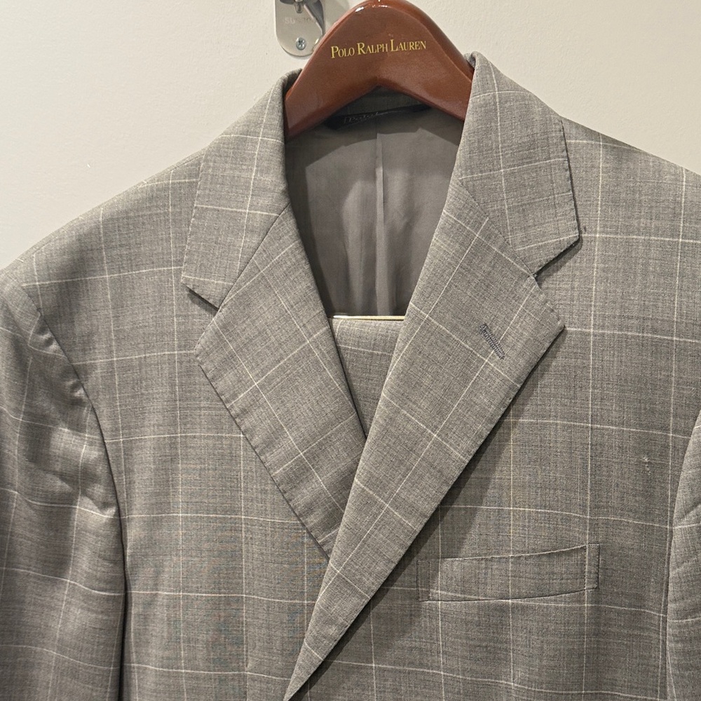 Polo by Ralph Lauren Charcoal Checkered Suit Jacket